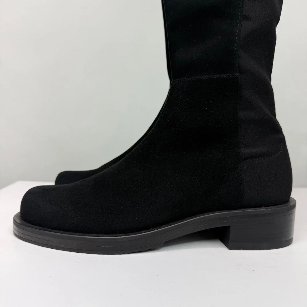 New Stuart Weitzman 5050 Bold Over The Knee Boot Black Sz 6.5